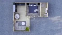 One-bedroom annexe floor plan, 7.2 × 6 m