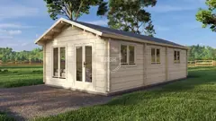 One-bedroom lodge, 10 × 5 m