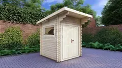Timber workshop, 2 × 2 m, 28mm walls