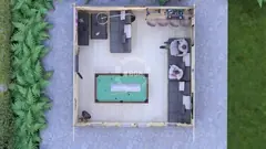Games room floor plan, 5 × 5 m