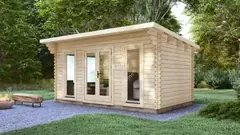 Garden cinema and games room, 5 × 3 m