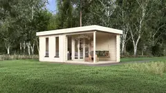 Garden studio with veranda, 6 × 3 m