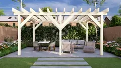 Garden pergola, 6 × 5 m