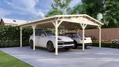 Double carport, 6 × 6 m