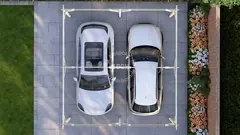 Double carport floor plan, 6 × 6 m