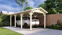 Single carport, 6 × 3 m