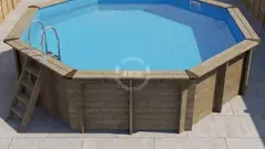 Octagonal eco pool, 5.6 × 5.6 m, 1 m deep