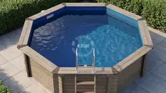 Octagonal eco pool, 4.2 × 4.2 m, 1 m deep