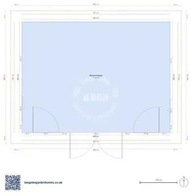 Summerhouse, 4 × 3 m
