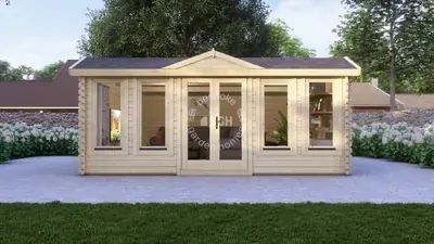Office & living room, 5.5 × 4 m