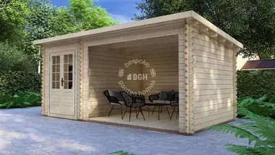 Office & veranda, 5.7 × 3.1 m
