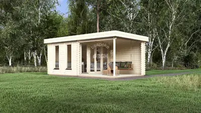 Garden room & veranda, 6 × 3 m