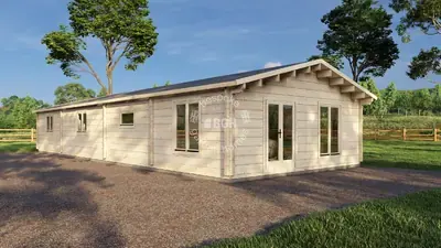 4 bedrooms, 18 × 6.8 m