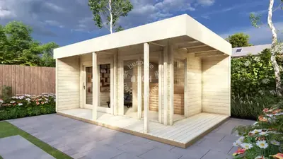 Sauna cabin, 5.7 × 3.7 m